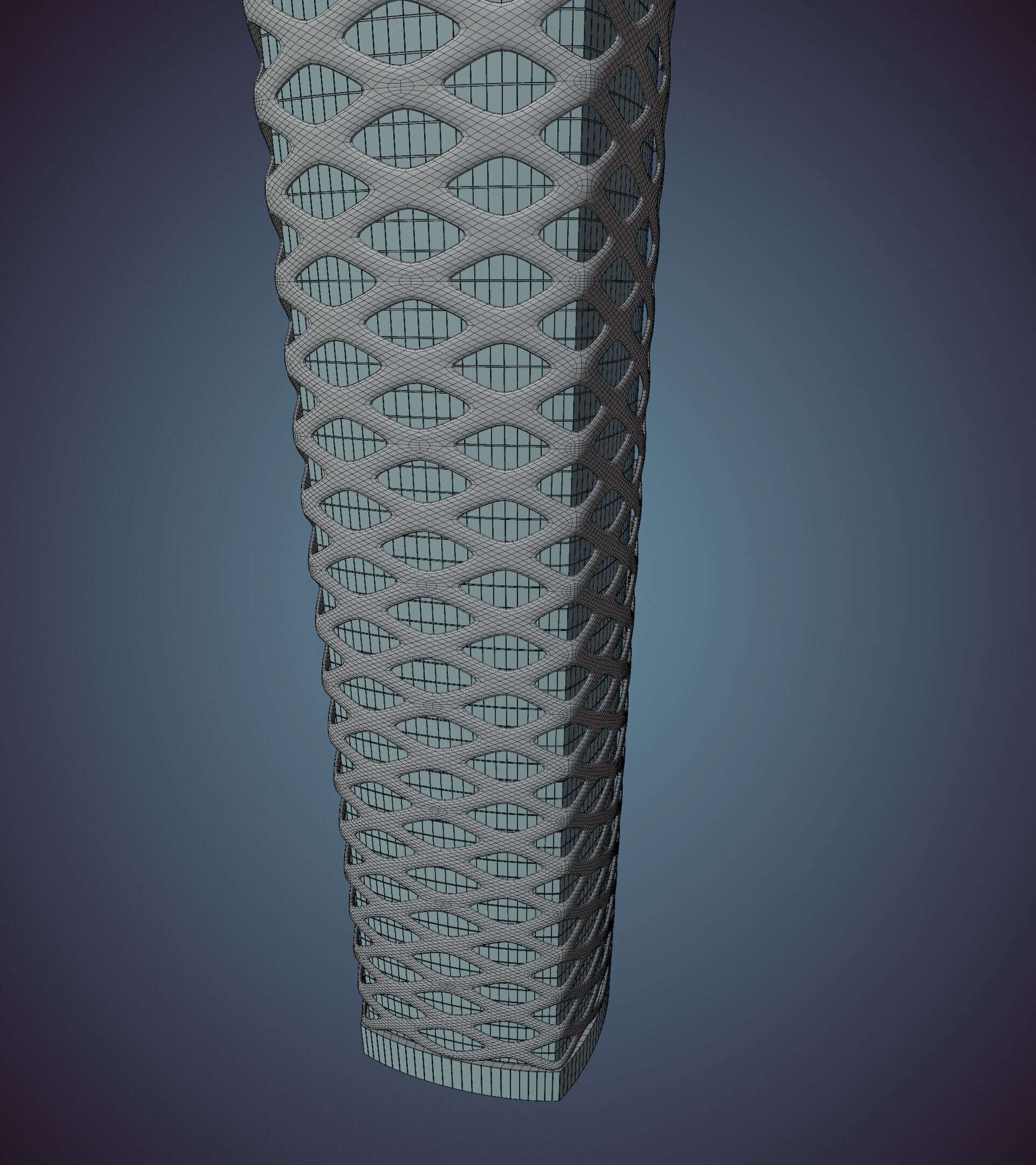 Parametric Building 1d13 3D model_48
