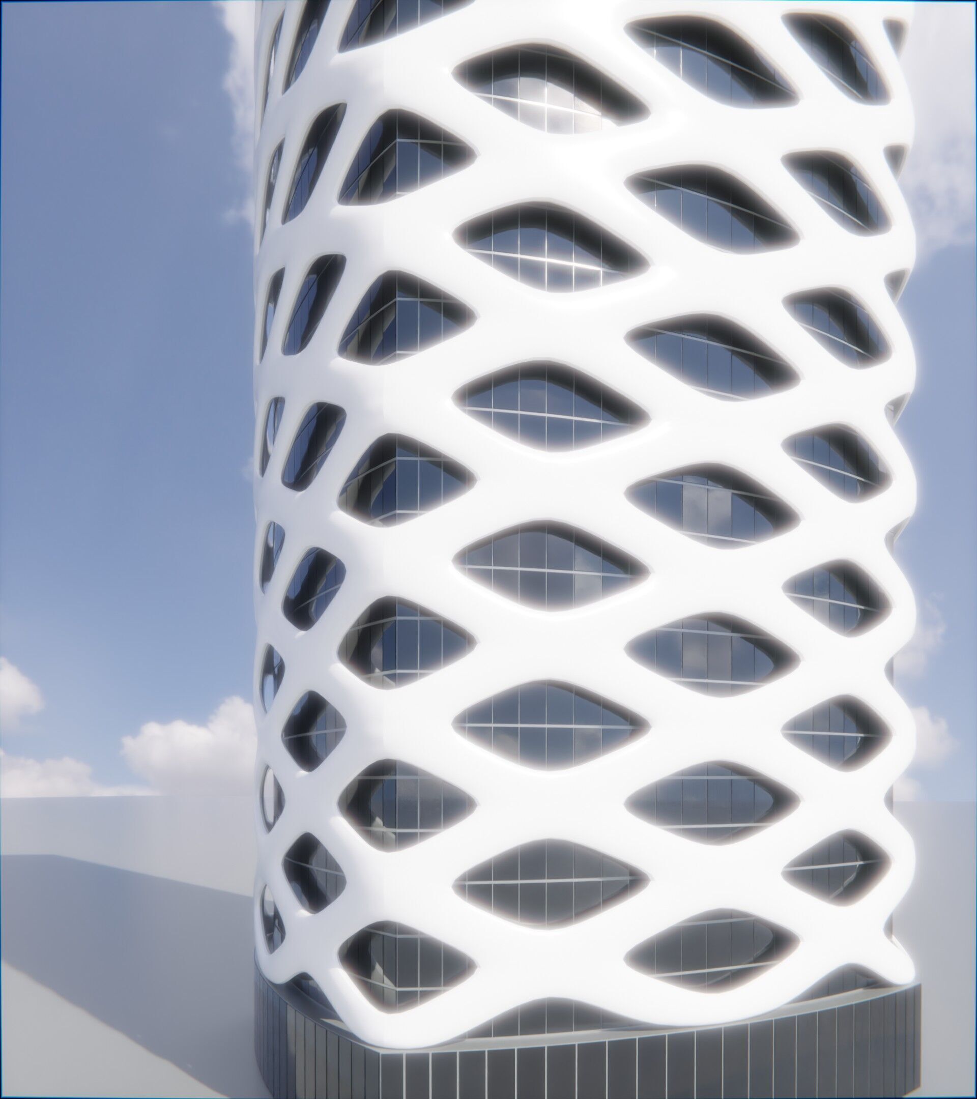 Parametric Building 1d13 3D model_12