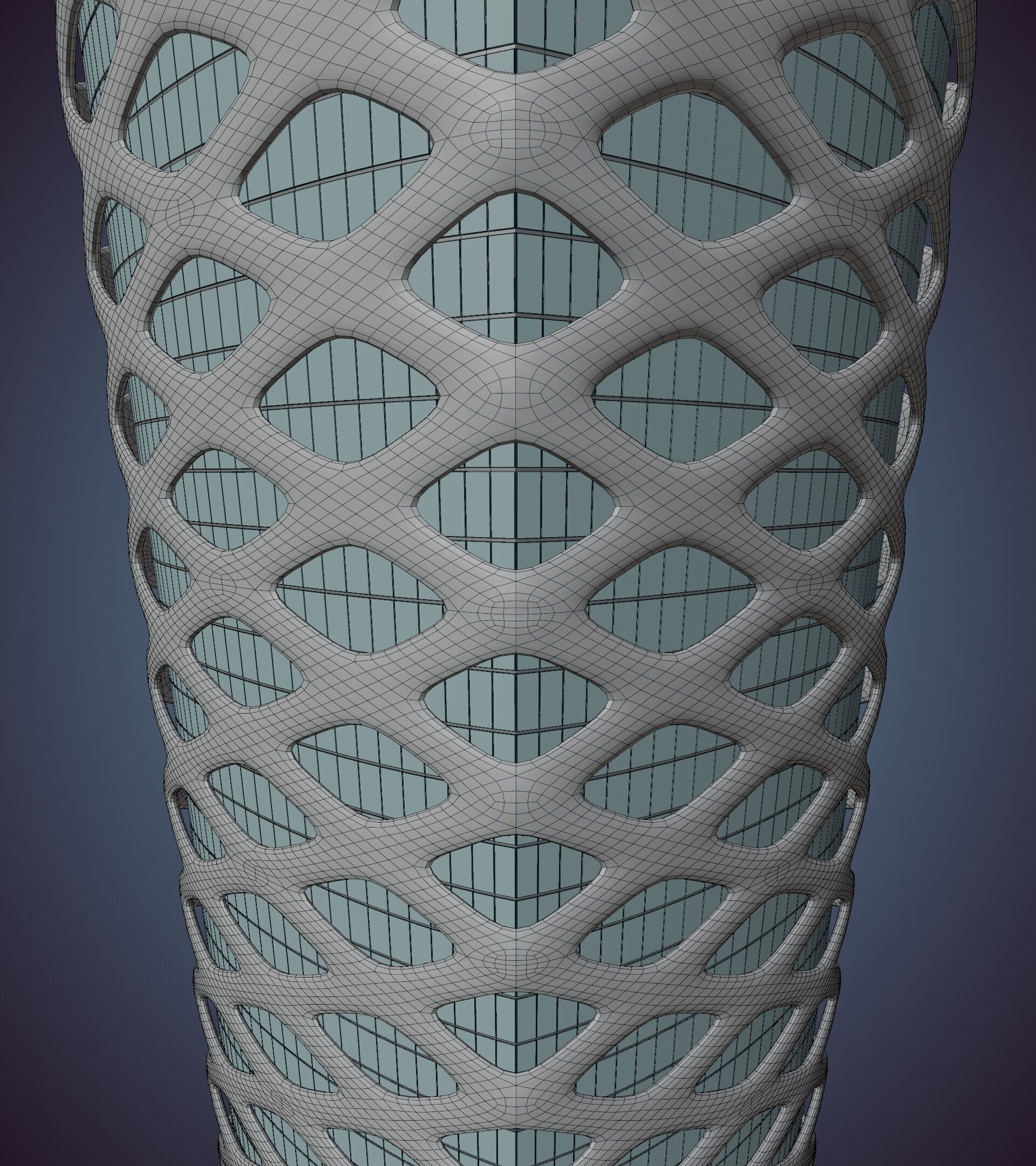 Parametric Building 1d13 3D model_53