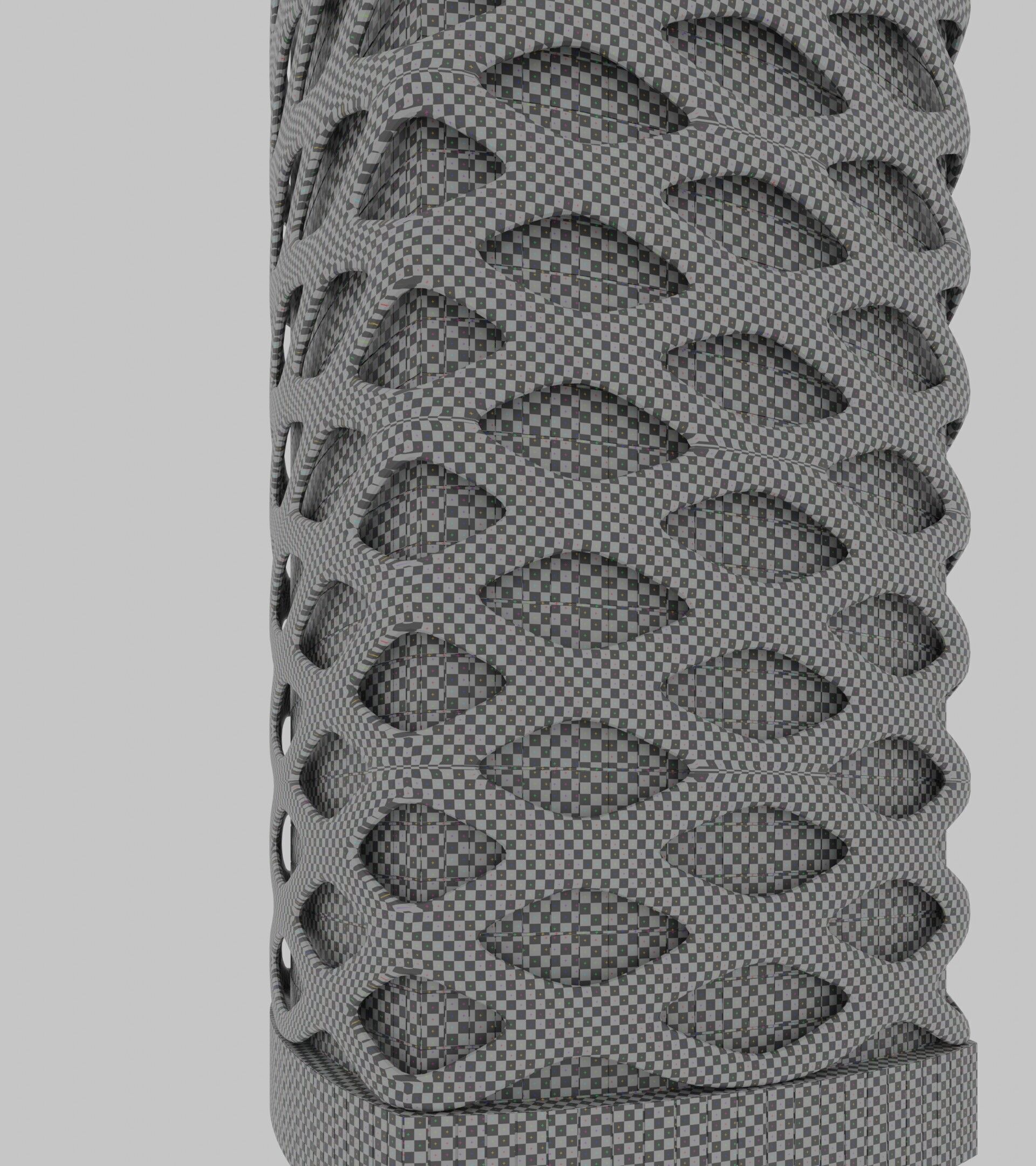 Parametric Building 1d13 3D model_25