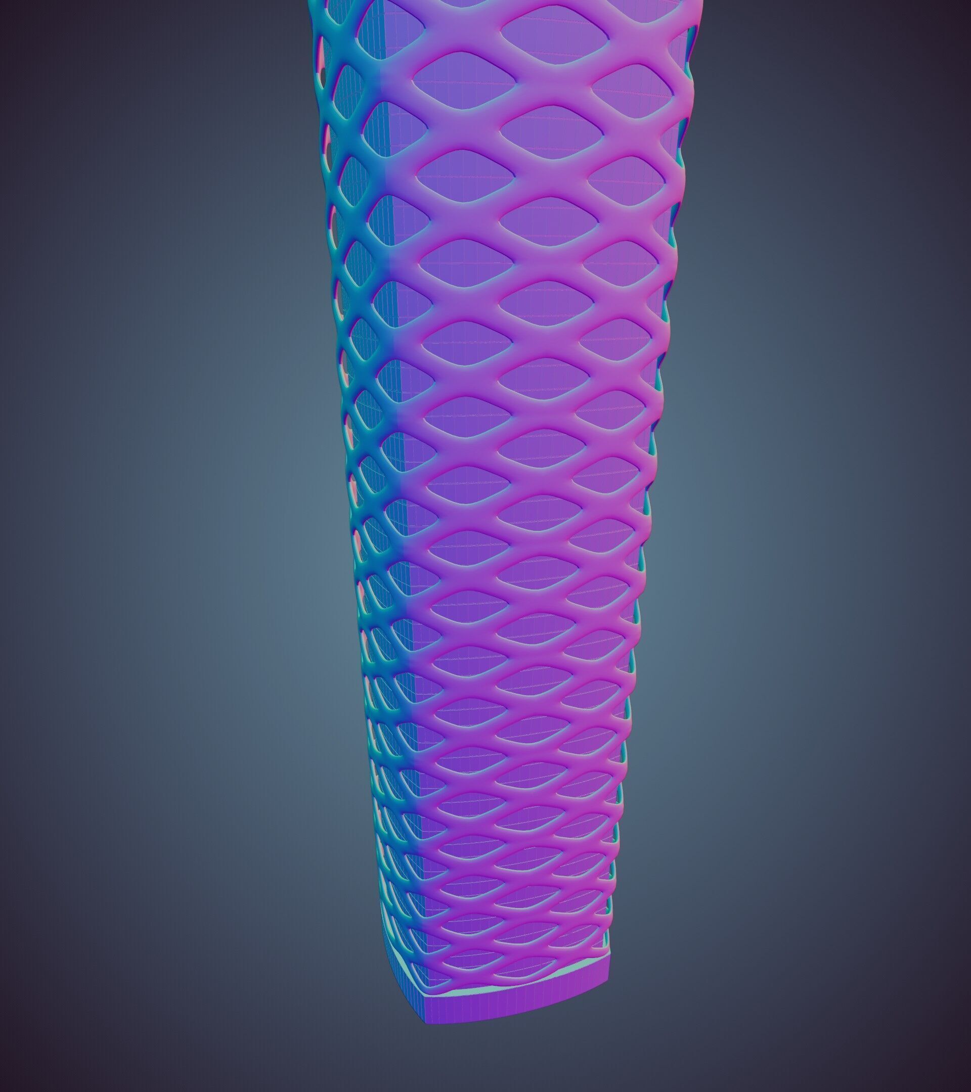 Parametric Building 1d13 3D model_36