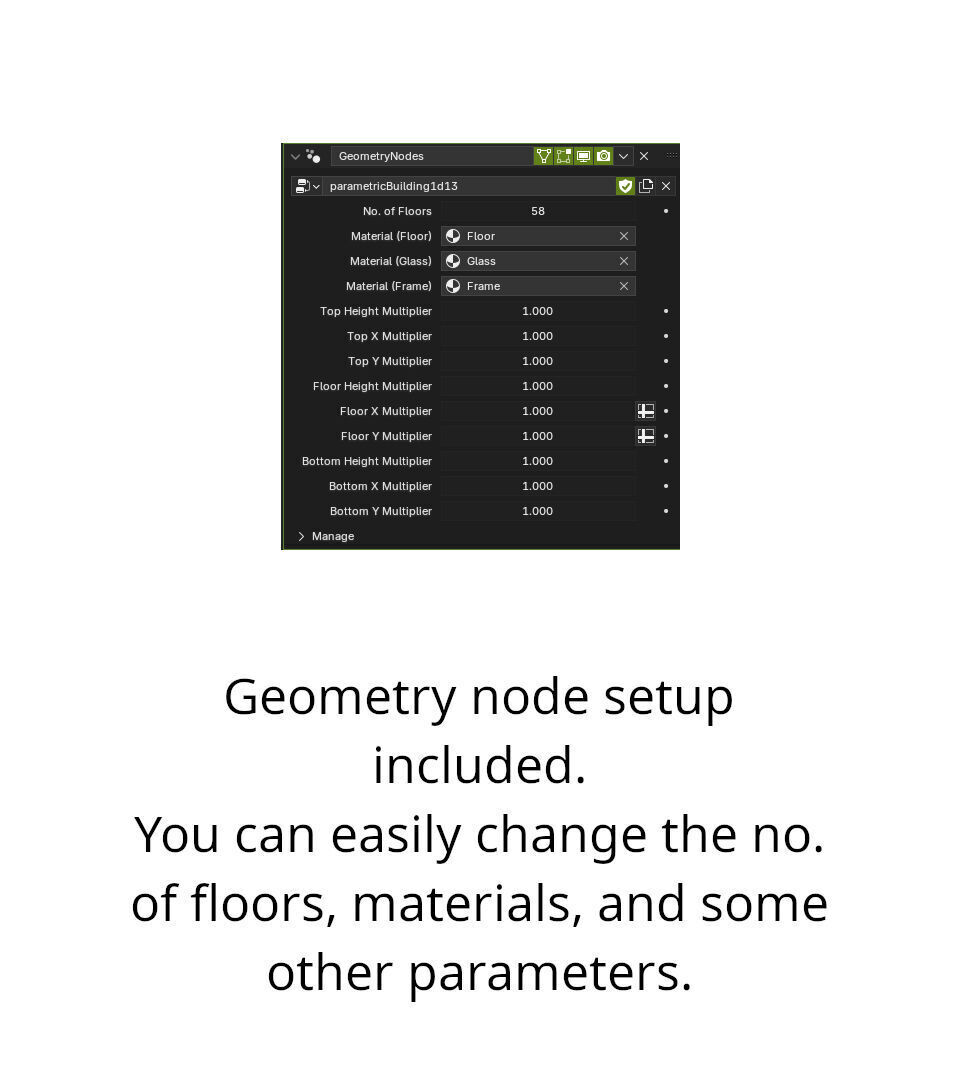 Parametric Building 1d13 3D model_27