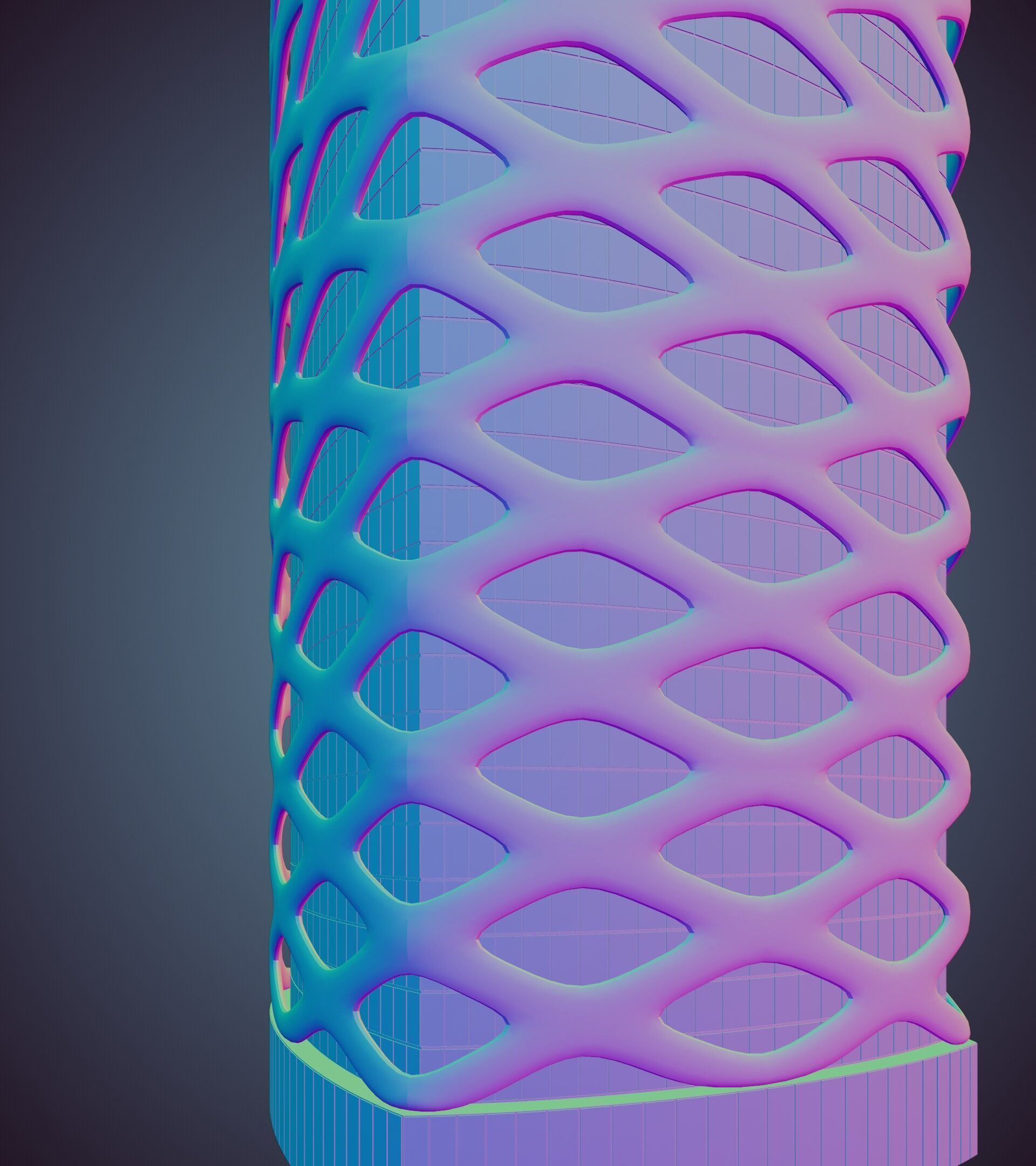 Parametric Building 1d13 3D model_39