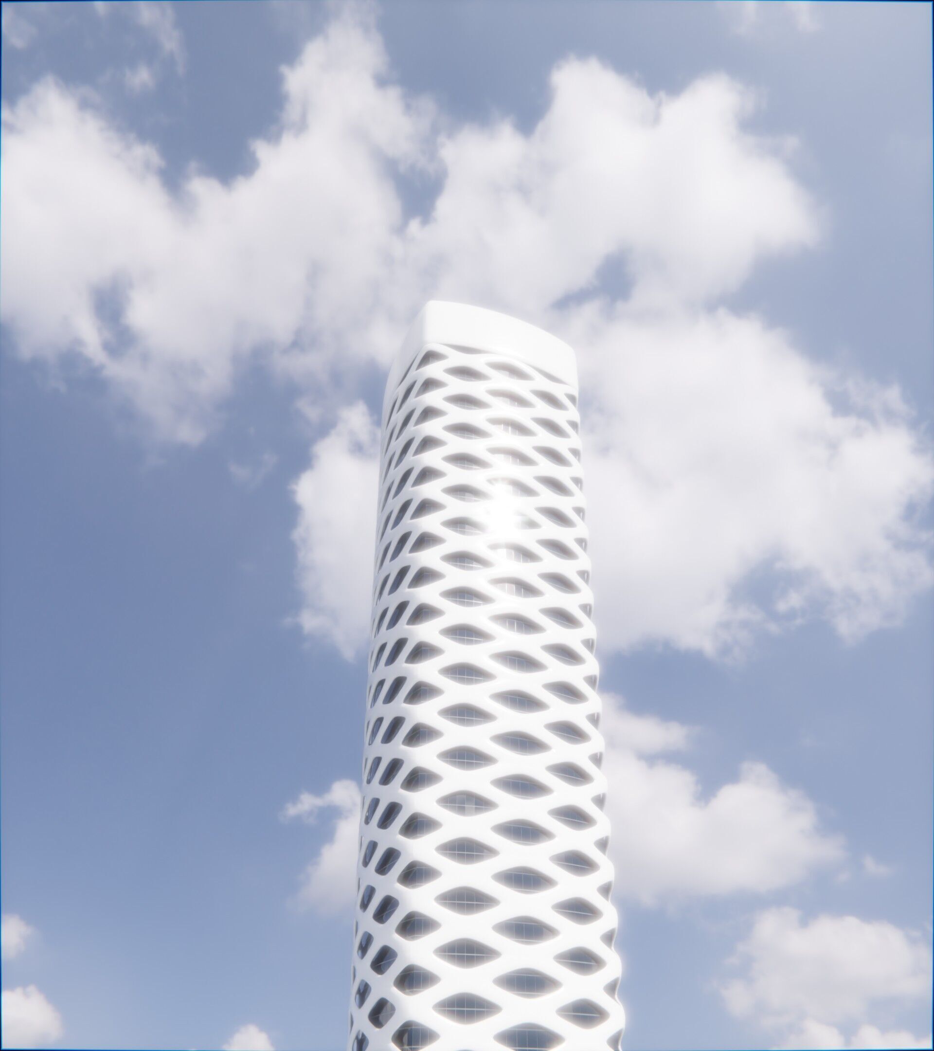 Parametric Building 1d13 3D model_6