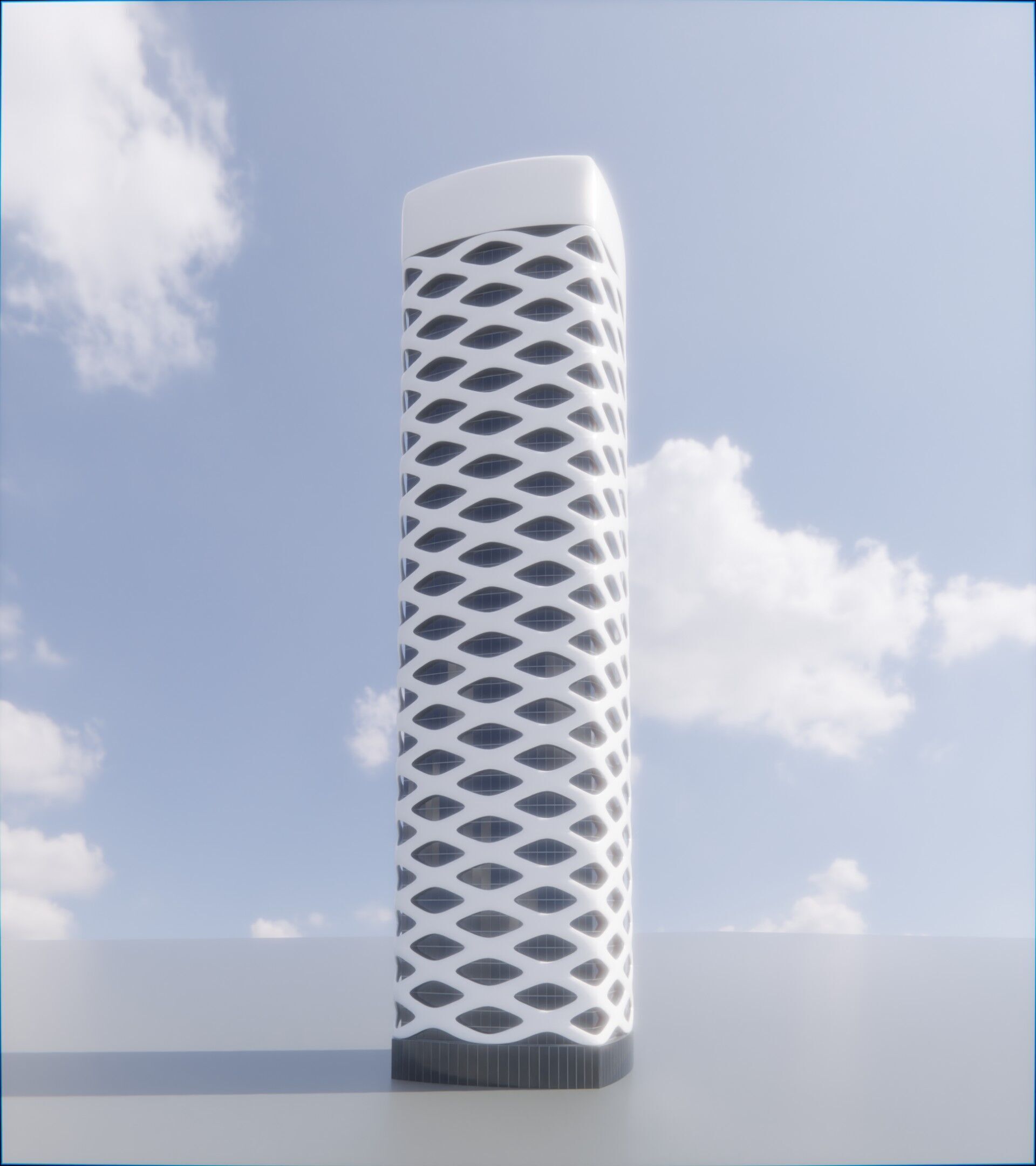 Parametric Building 1d13 3D model_2