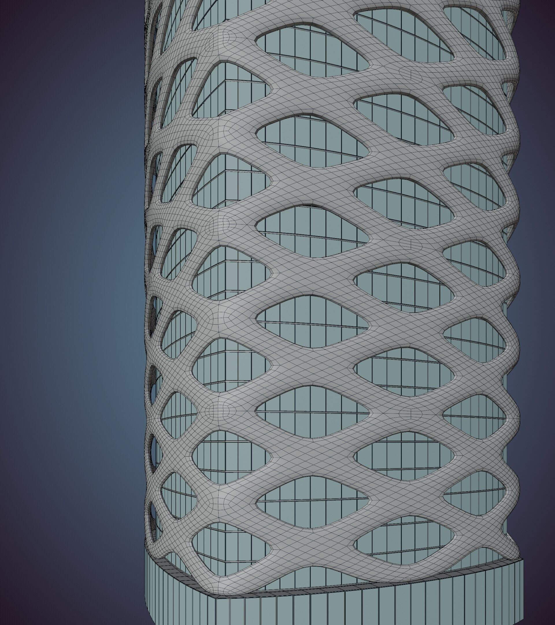 Parametric Building 1d13 3D model_52