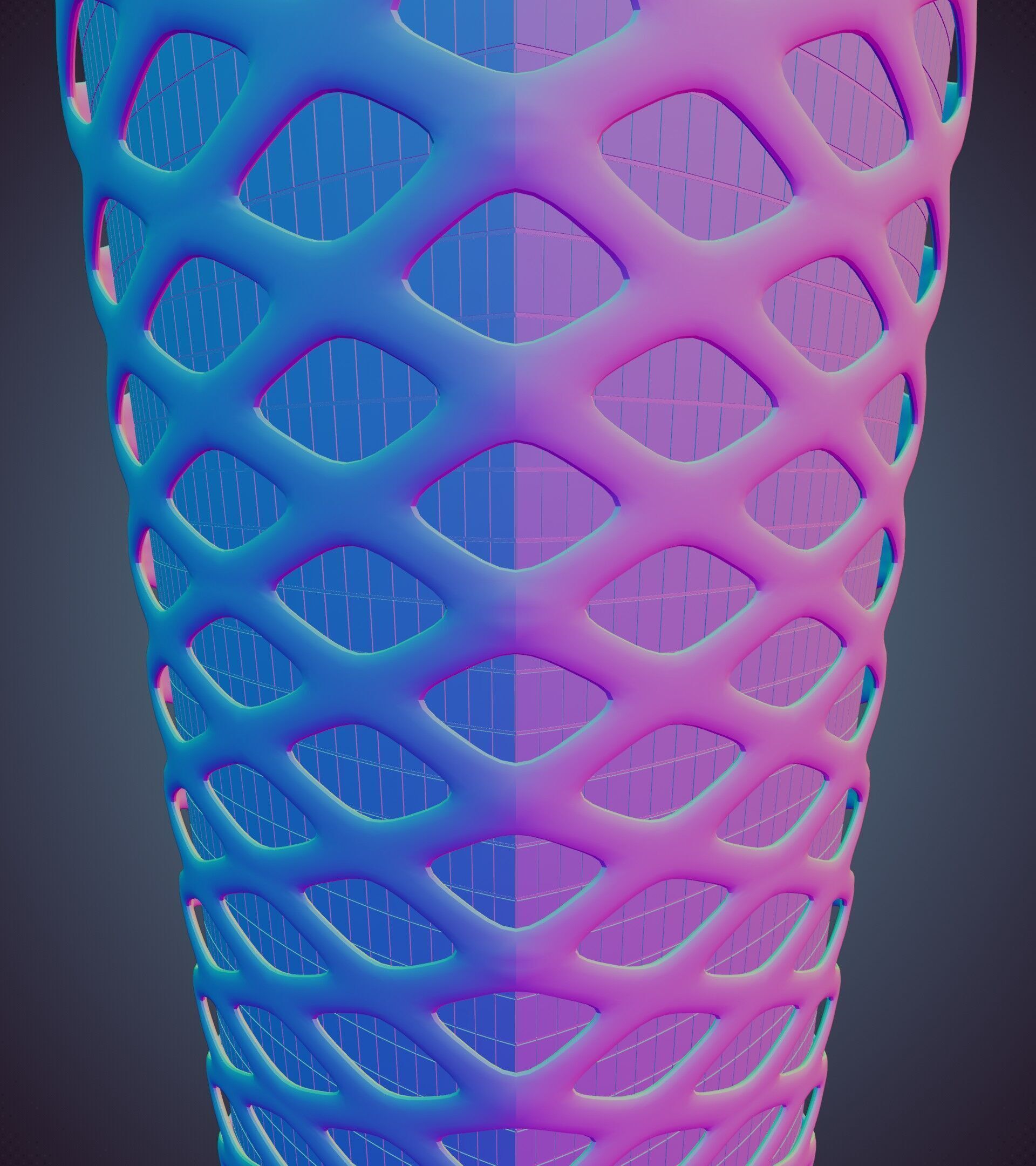 Parametric Building 1d13 3D model_40