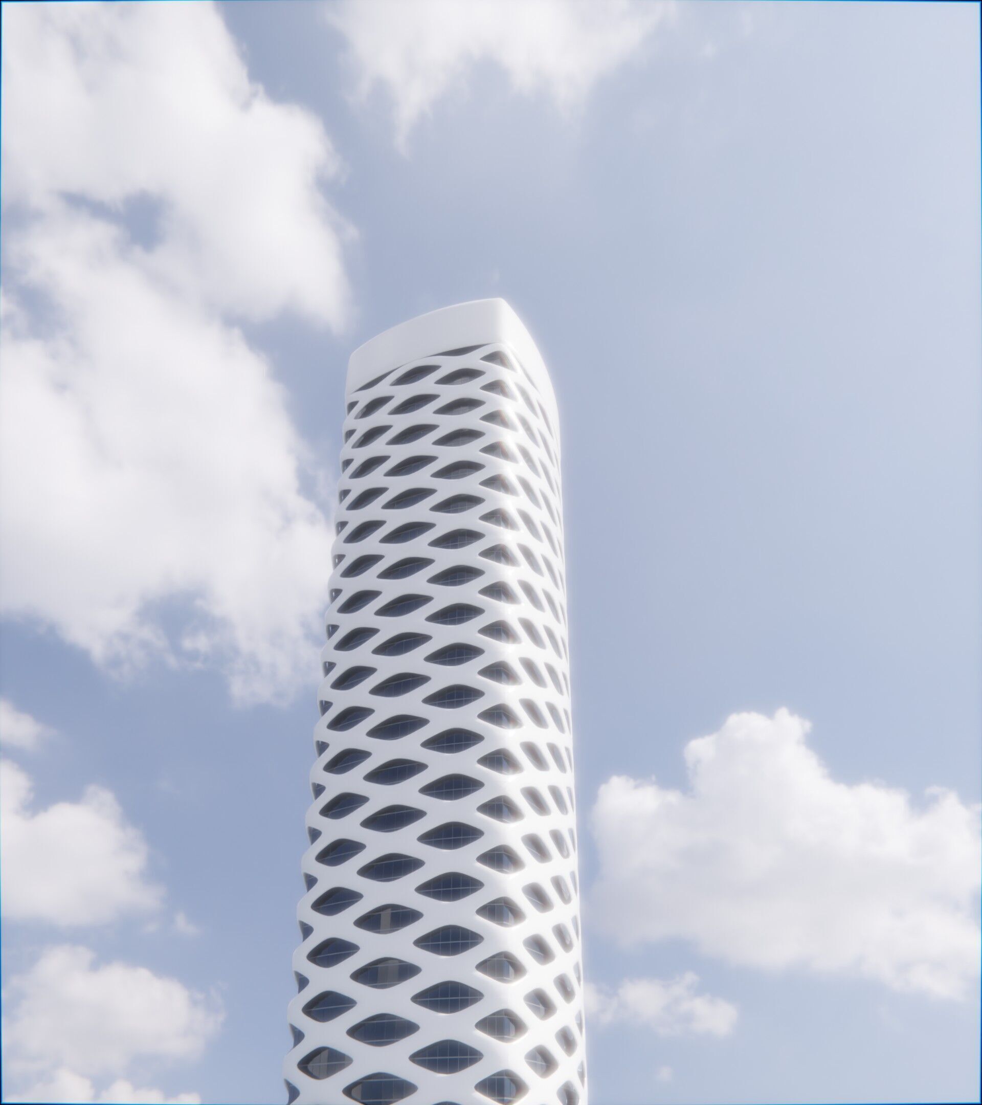 Parametric Building 1d13 3D model_5
