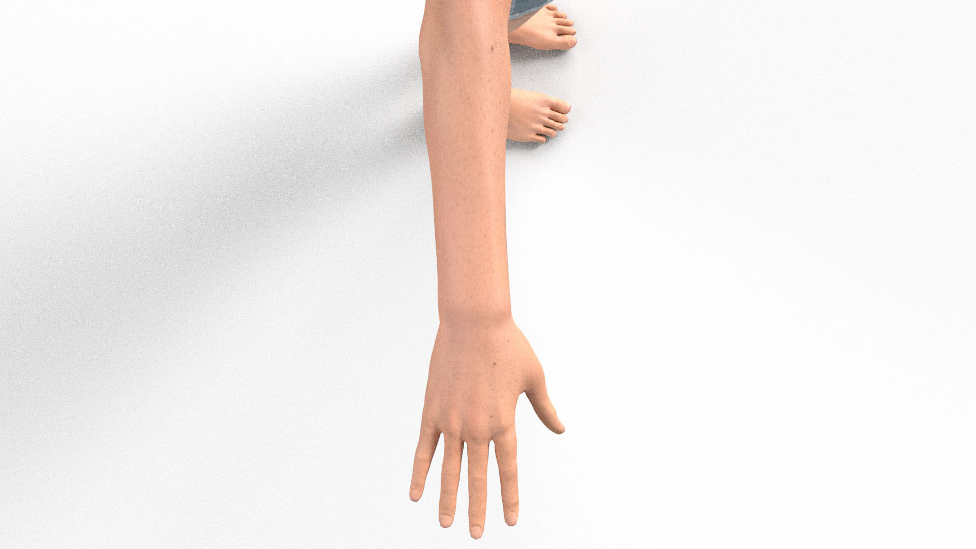 Mi Reina Female Character Low-poly 3D model_9