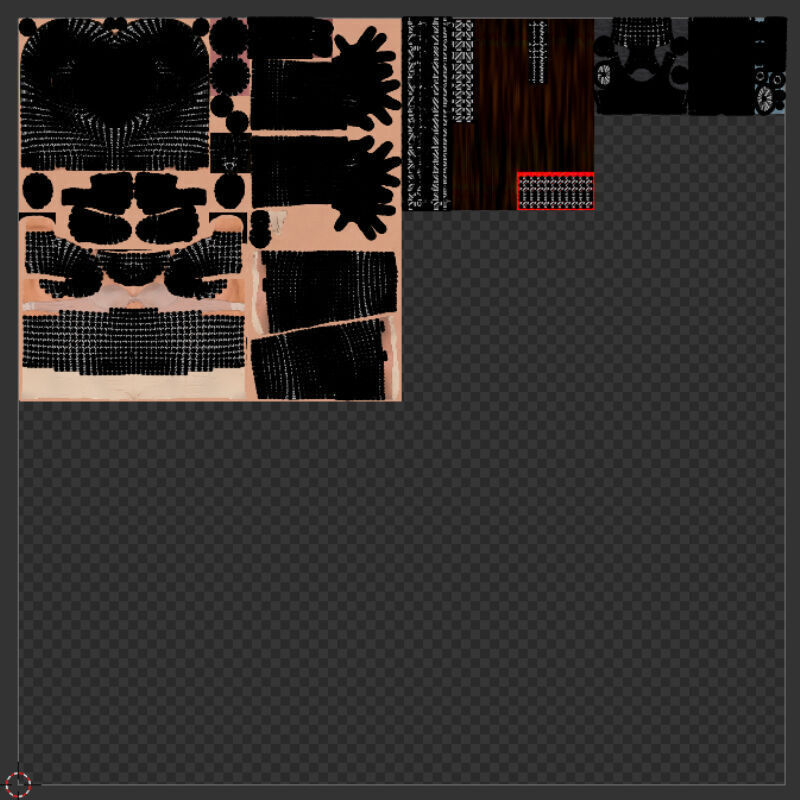 Mi Reina Female Character Low-poly 3D model_12