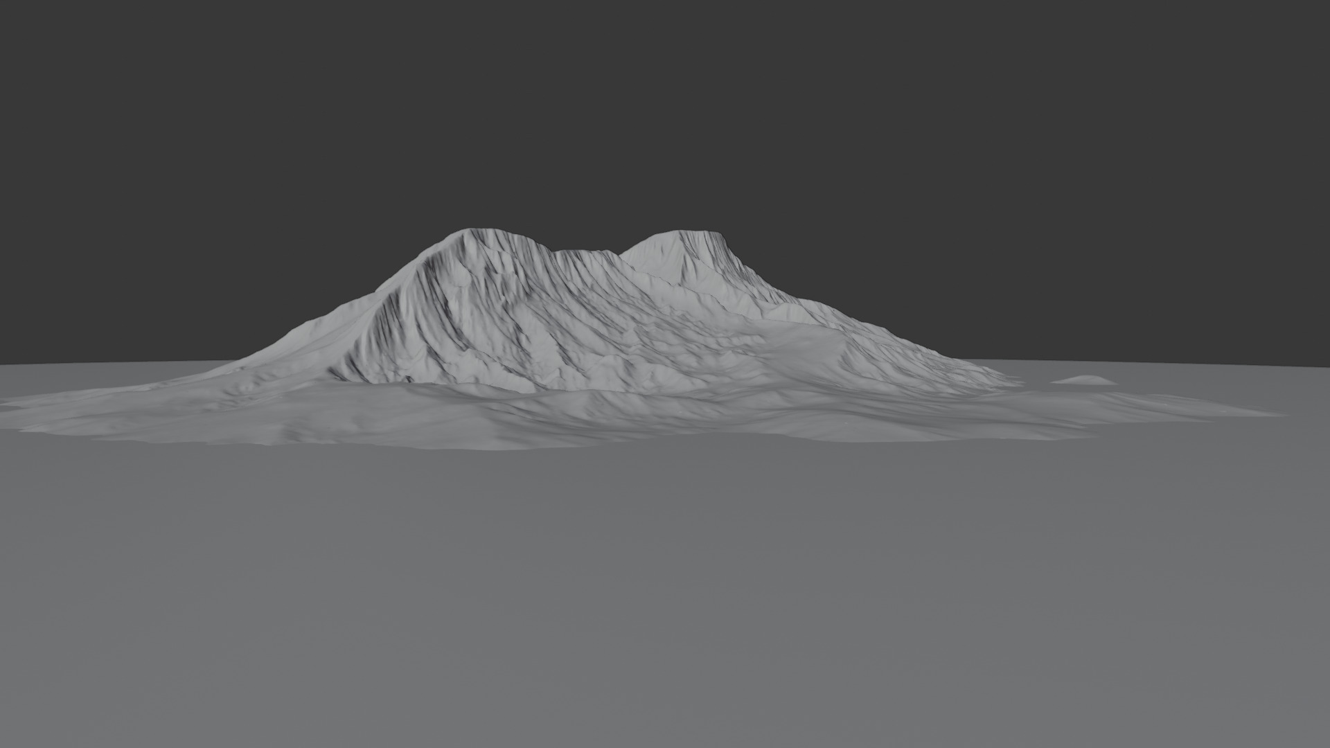 Volcanic Island 3D Terrain Model  3D model_6