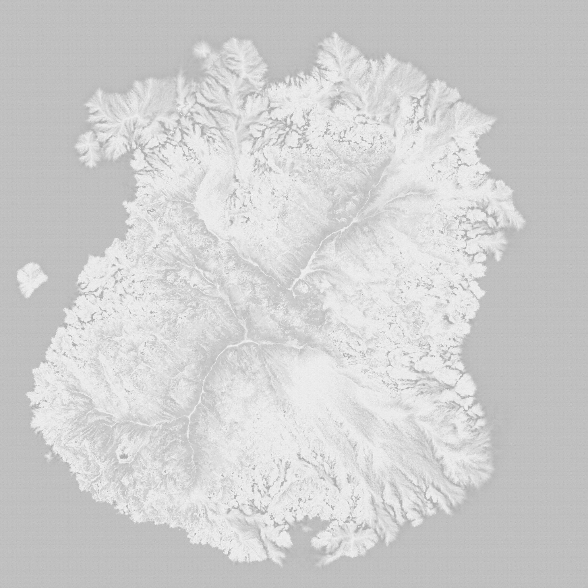 Volcanic Island 3D Terrain Model  3D model_10