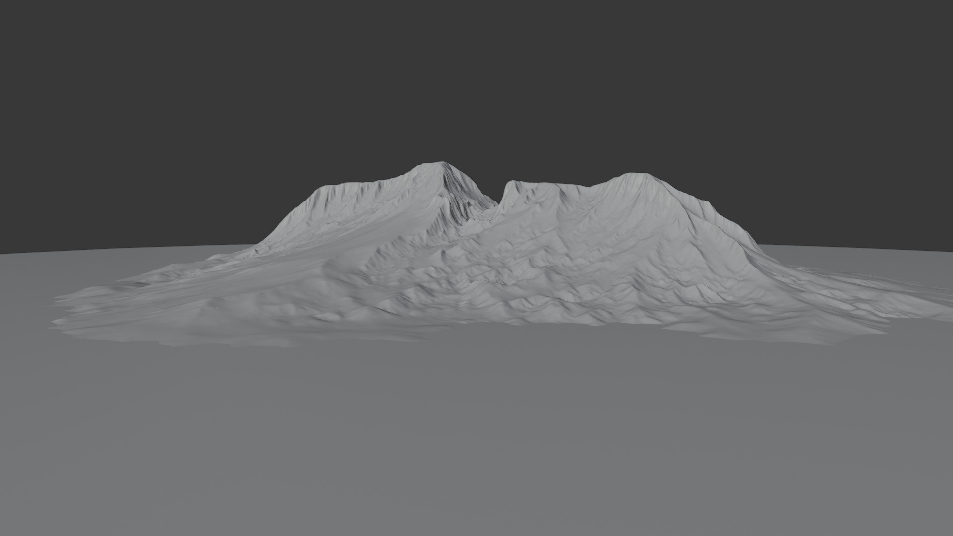 Volcanic Island 3D Terrain Model  3D model_5
