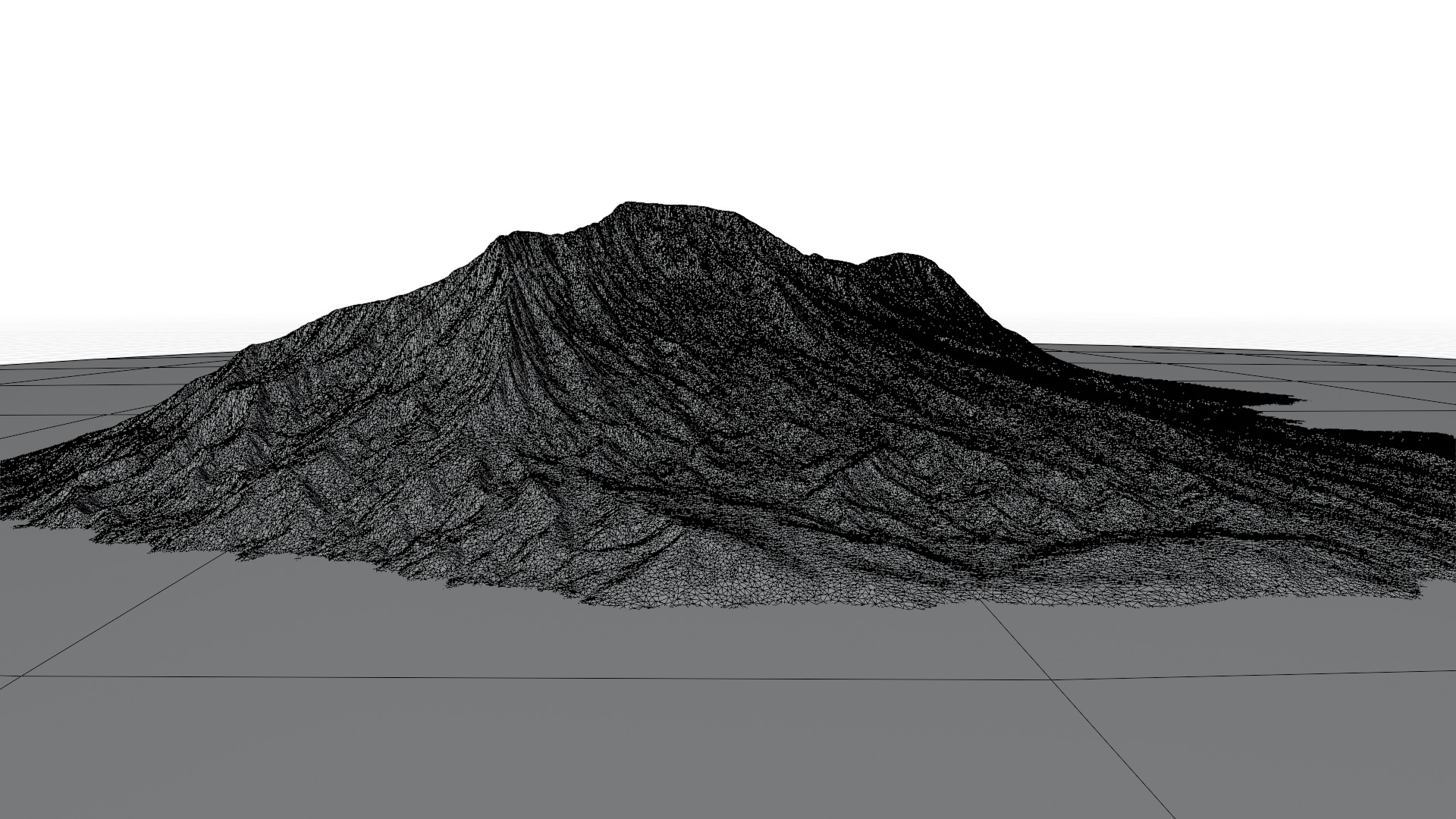 Volcanic Island 3D Terrain Model  3D model_8