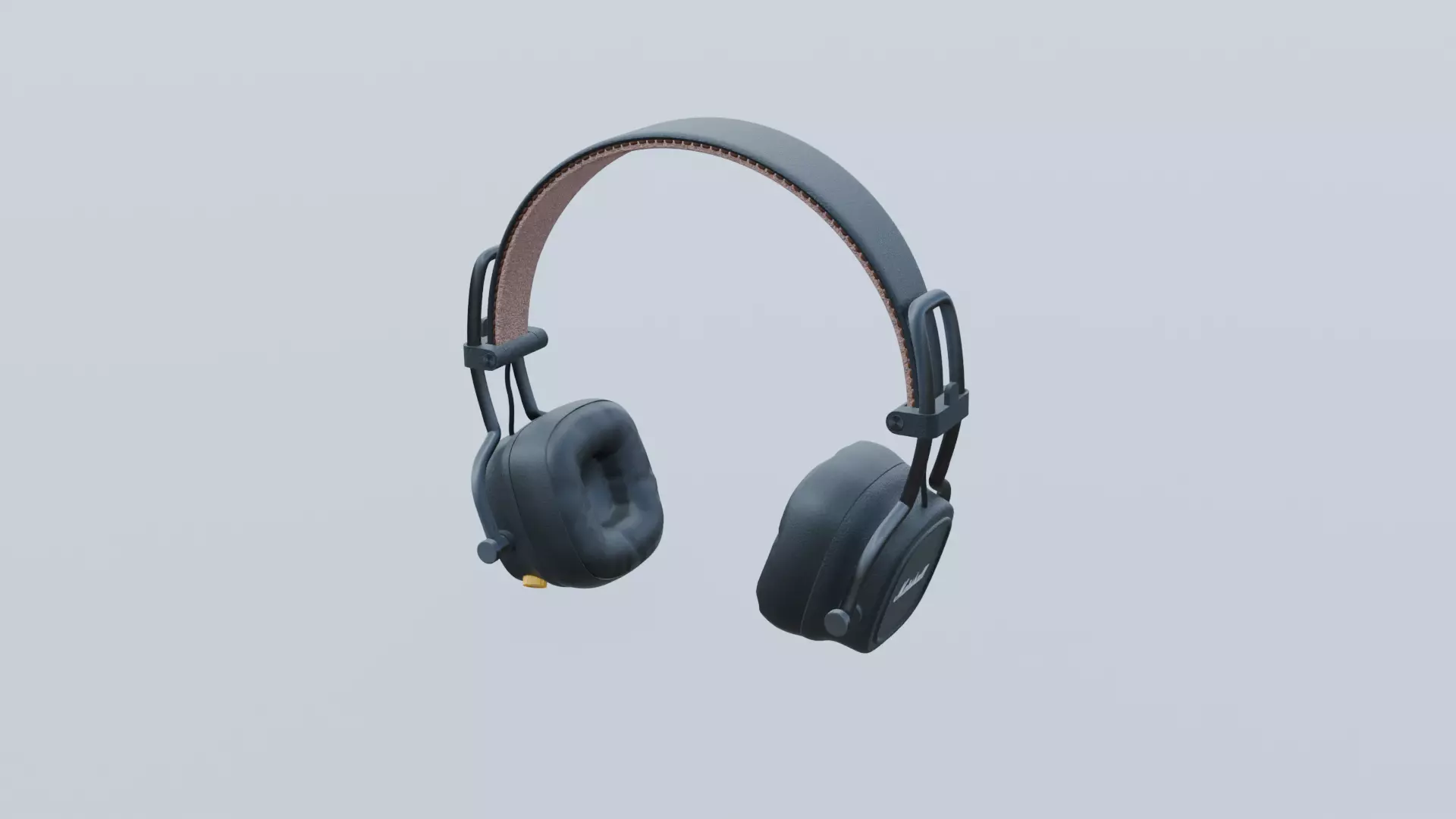 Marshall Headphones Major IV Brown 3D model_0