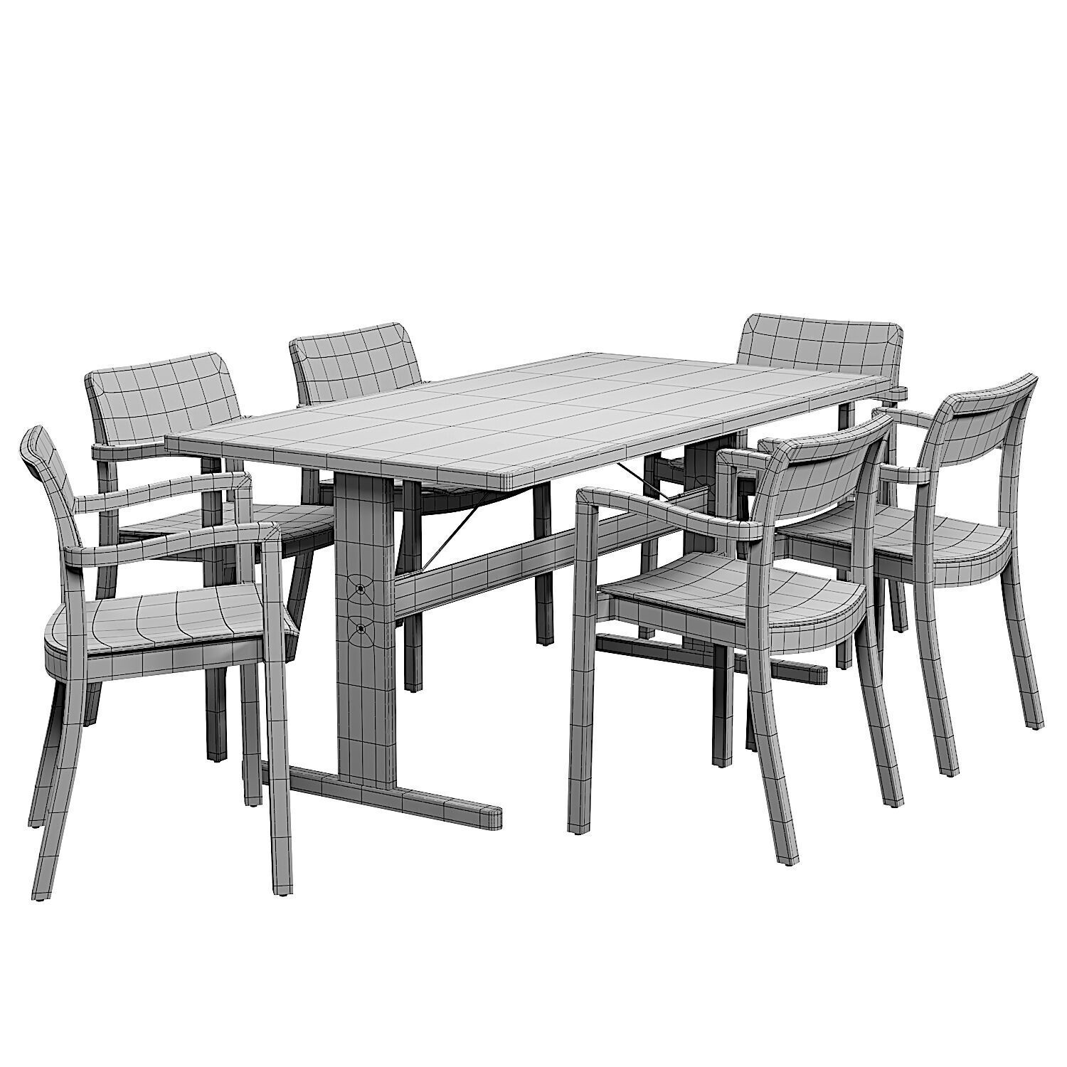  Pastis Dinner Set 3D model_4