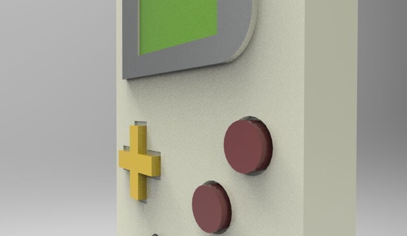 Gameboy Vintages 3D print model_4