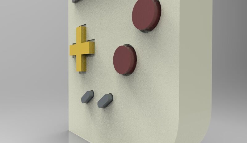 Gameboy Vintages 3D print model_5