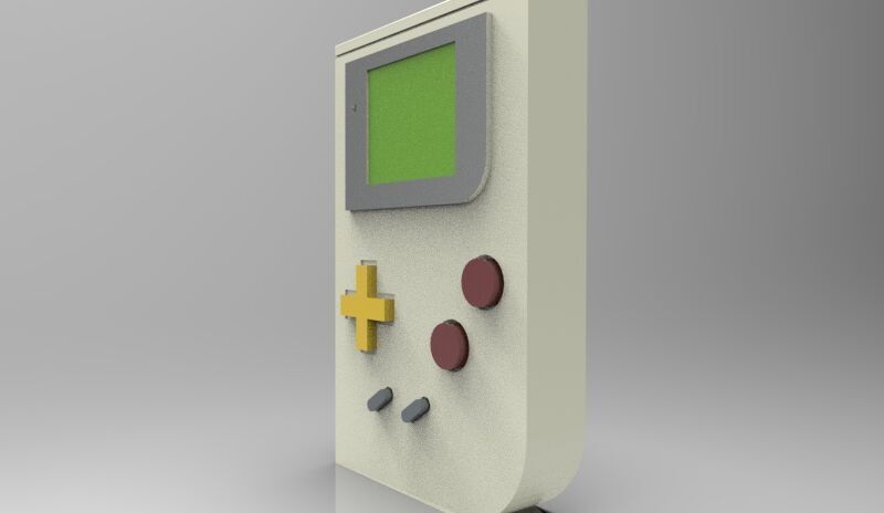 Gameboy Vintages 3D print model_2