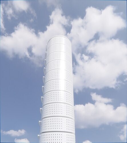 Parametric Building 1b14 3D model 6
