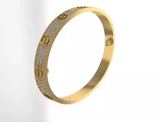 love bracelet with diamonds 