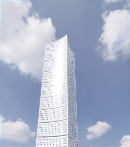 Parametric Building 1c14 3D model 6