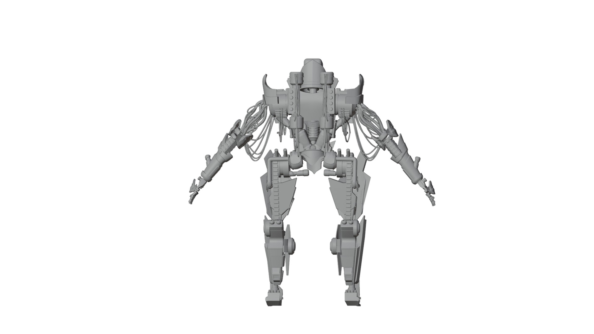 HighTech Robot Squad Game Ready Assets 3D Model Collection_24