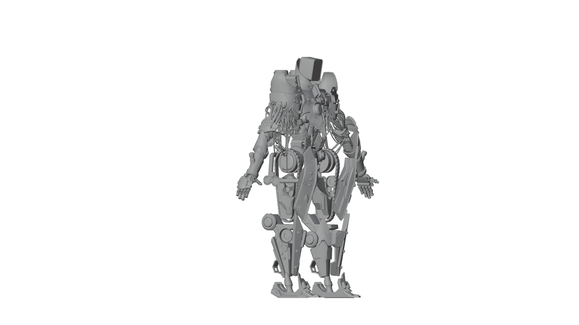 HighTech Robot Squad Game Ready Assets 3D Model Collection_23