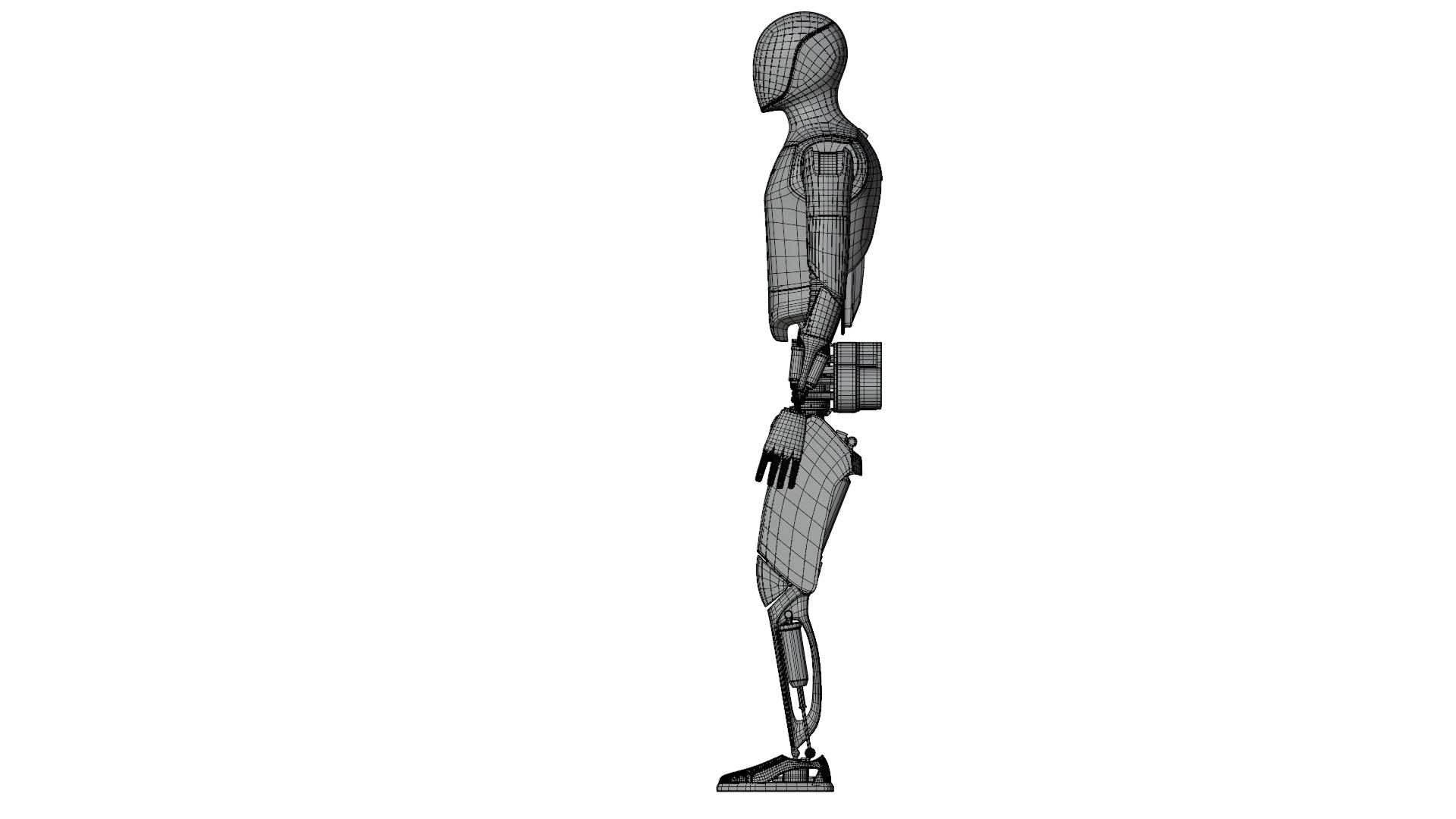 HighTech Robot Squad Game Ready Assets 3D Model Collection_9