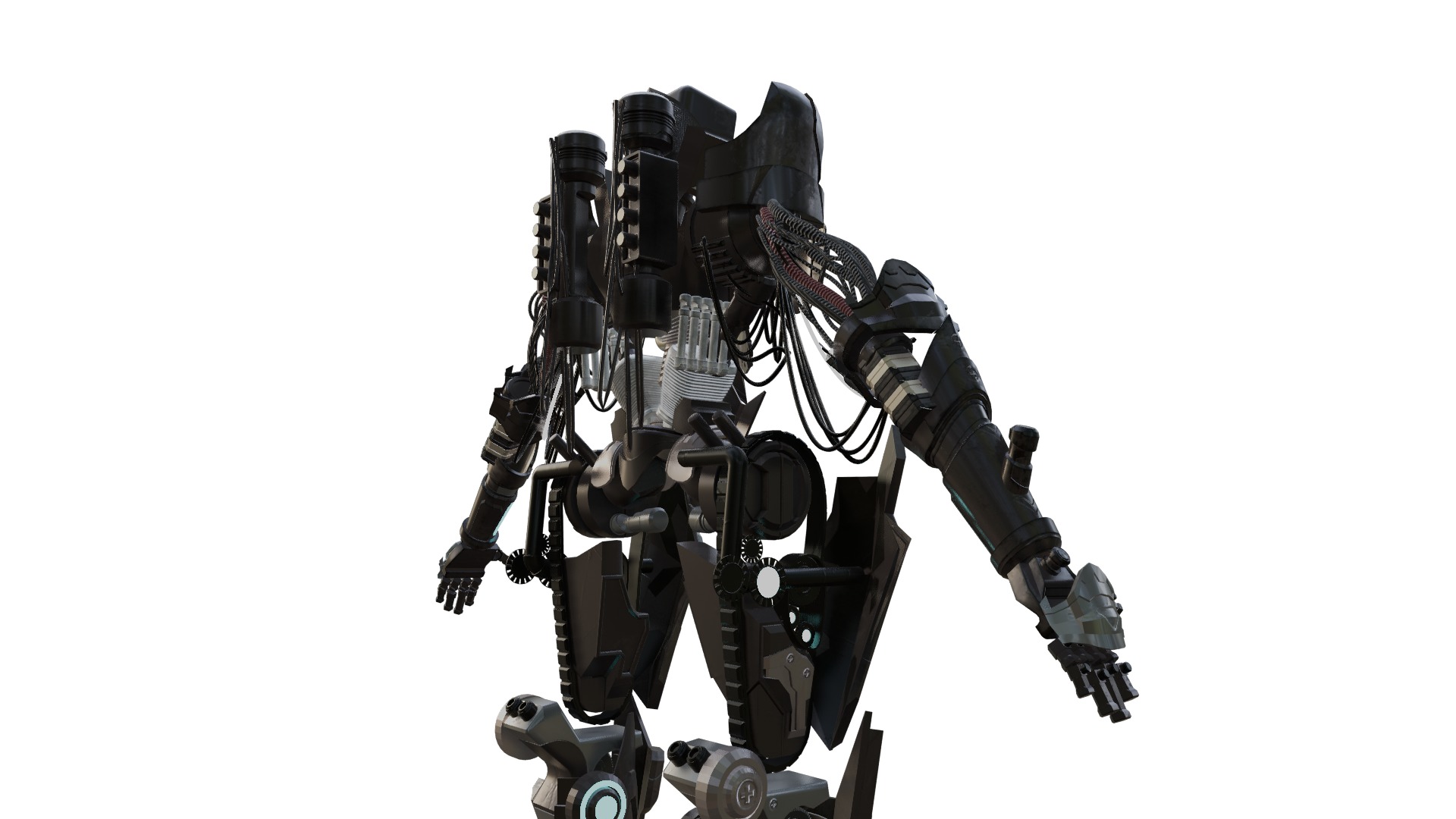 HighTech Robot Squad Game Ready Assets 3D Model Collection_33