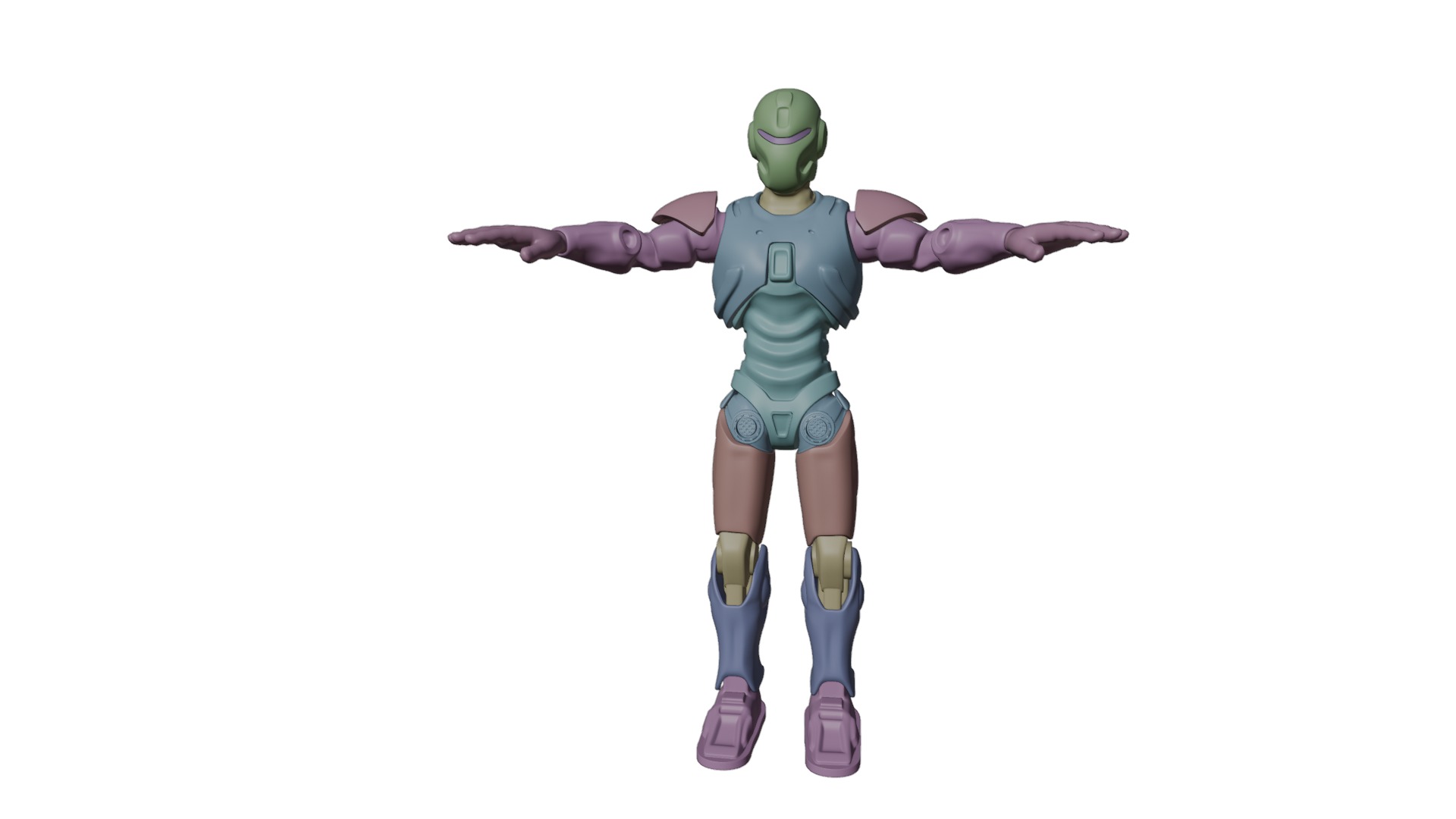 HighTech Robot Squad Game Ready Assets 3D Model Collection_38