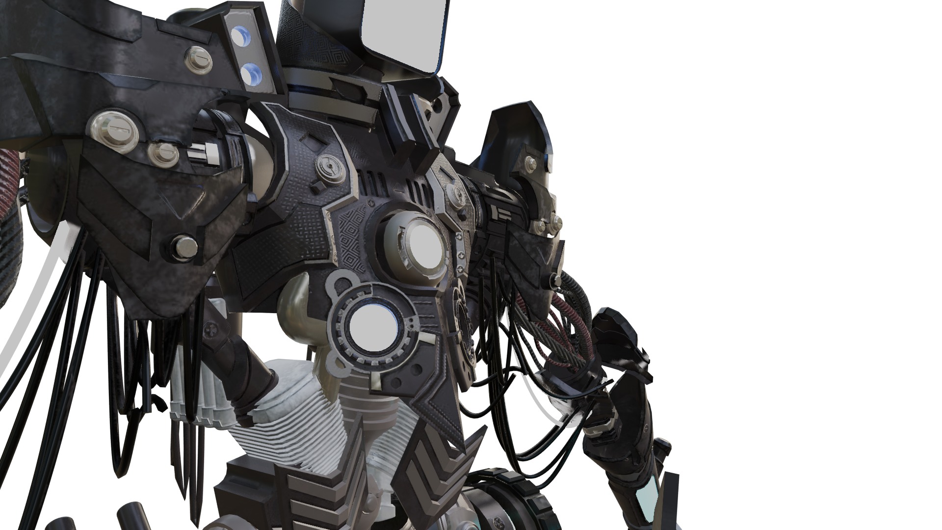 HighTech Robot Squad Game Ready Assets 3D Model Collection_34