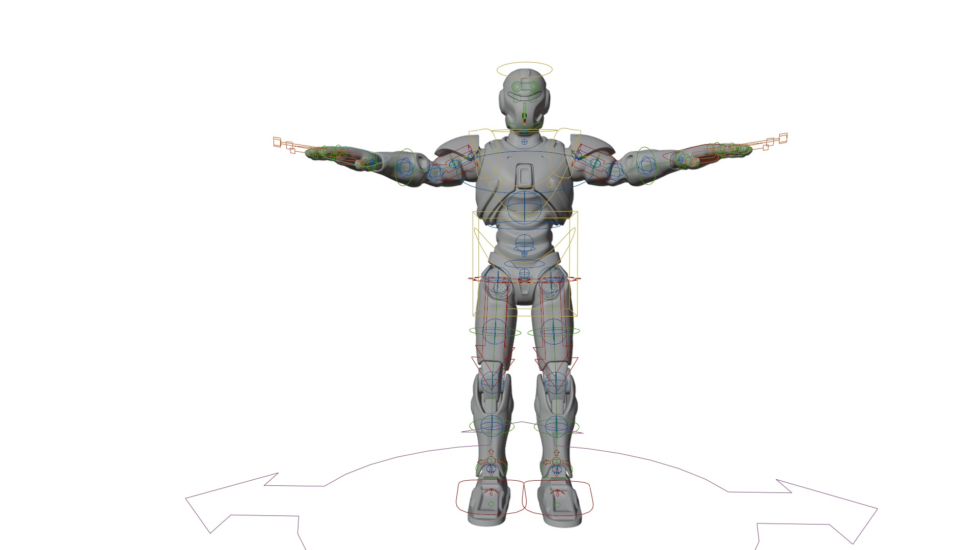 HighTech Robot Squad Game Ready Assets 3D Model Collection_46