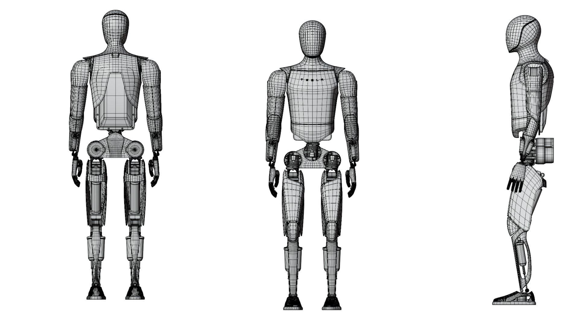 HighTech Robot Squad Game Ready Assets 3D Model Collection_5