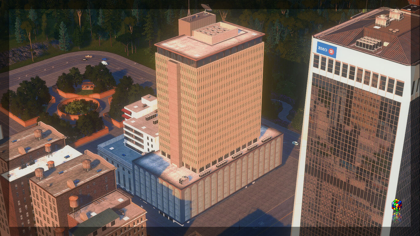 Franklin Exchange Low-poly 3D model_1