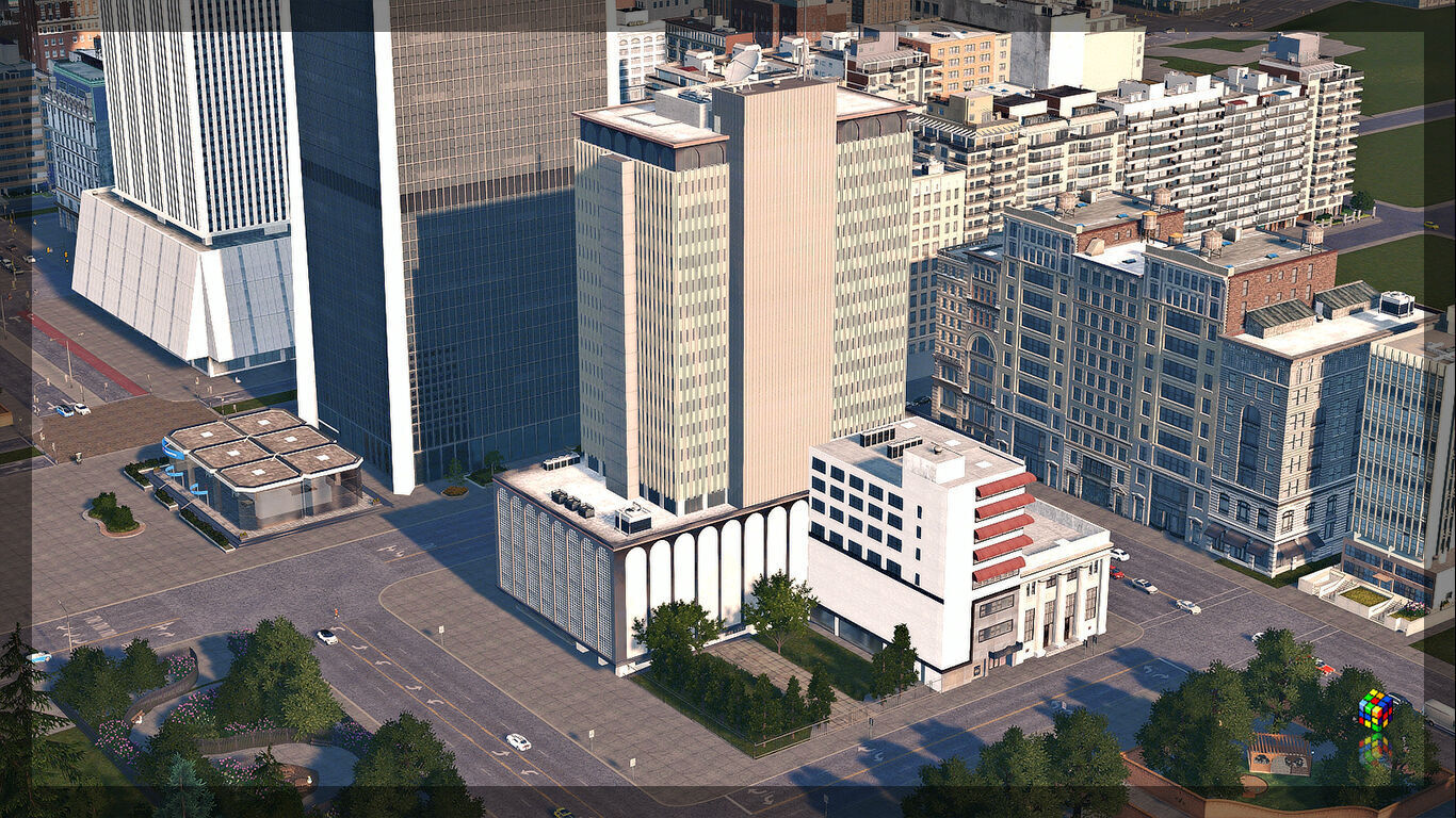 Franklin Exchange Low-poly 3D model_3