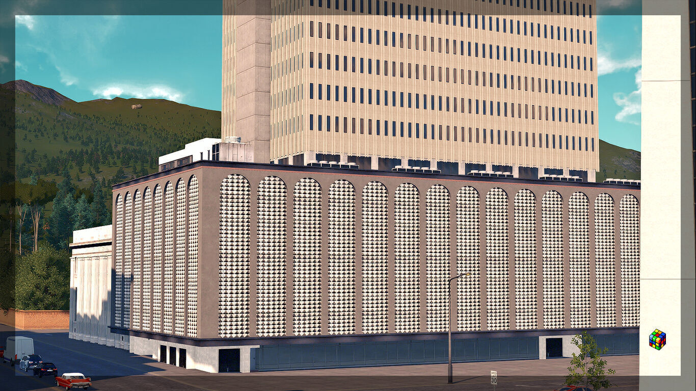 Franklin Exchange Low-poly 3D model_4