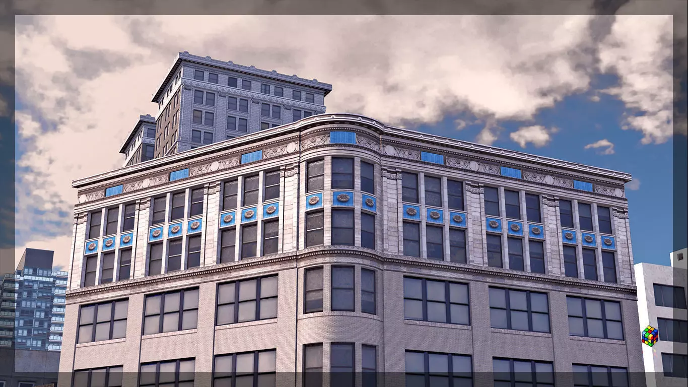 Capitol Park Loft Low-poly 3D model_0