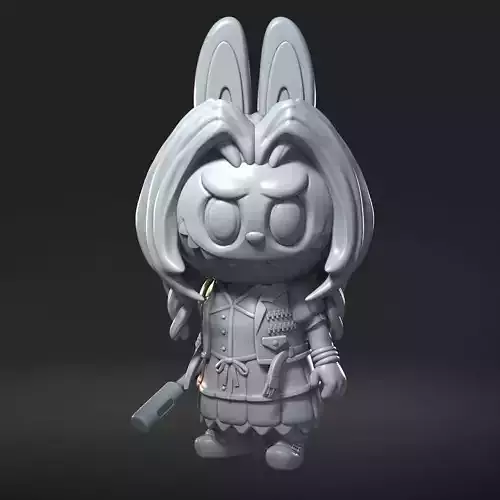 Labubu x Final Fantasy VII Aerith 100mm Pre-supported