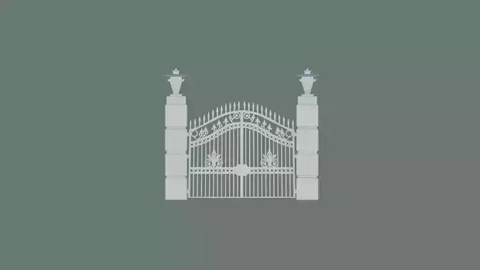 Medieval Castle Gate 3D print model