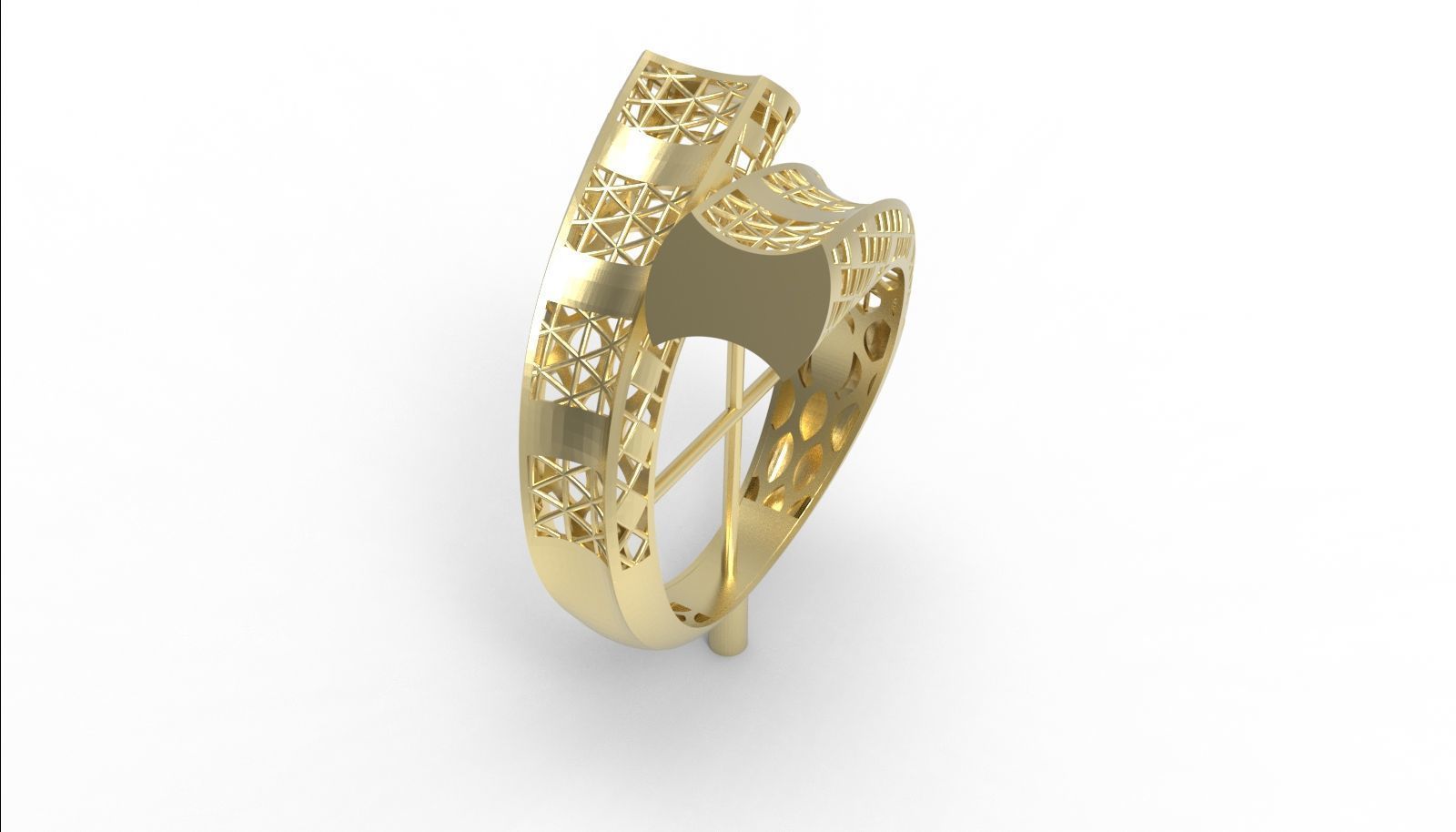 30 light weight fusion ring ready to cast and print  3D Model Collection_92