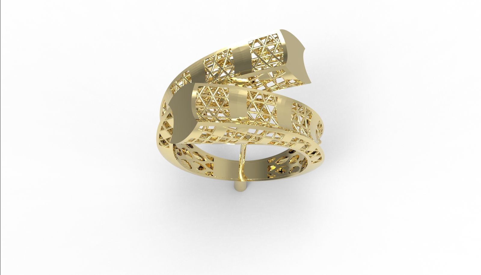 30 light weight fusion ring ready to cast and print  3D Model Collection_91
