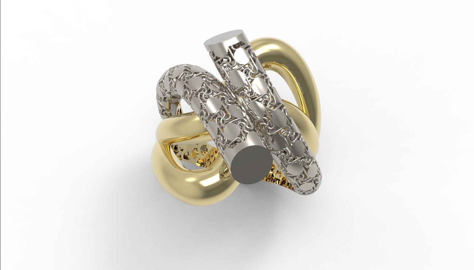 30 light weight fusion ring ready to cast and print  3D Model Collection_118