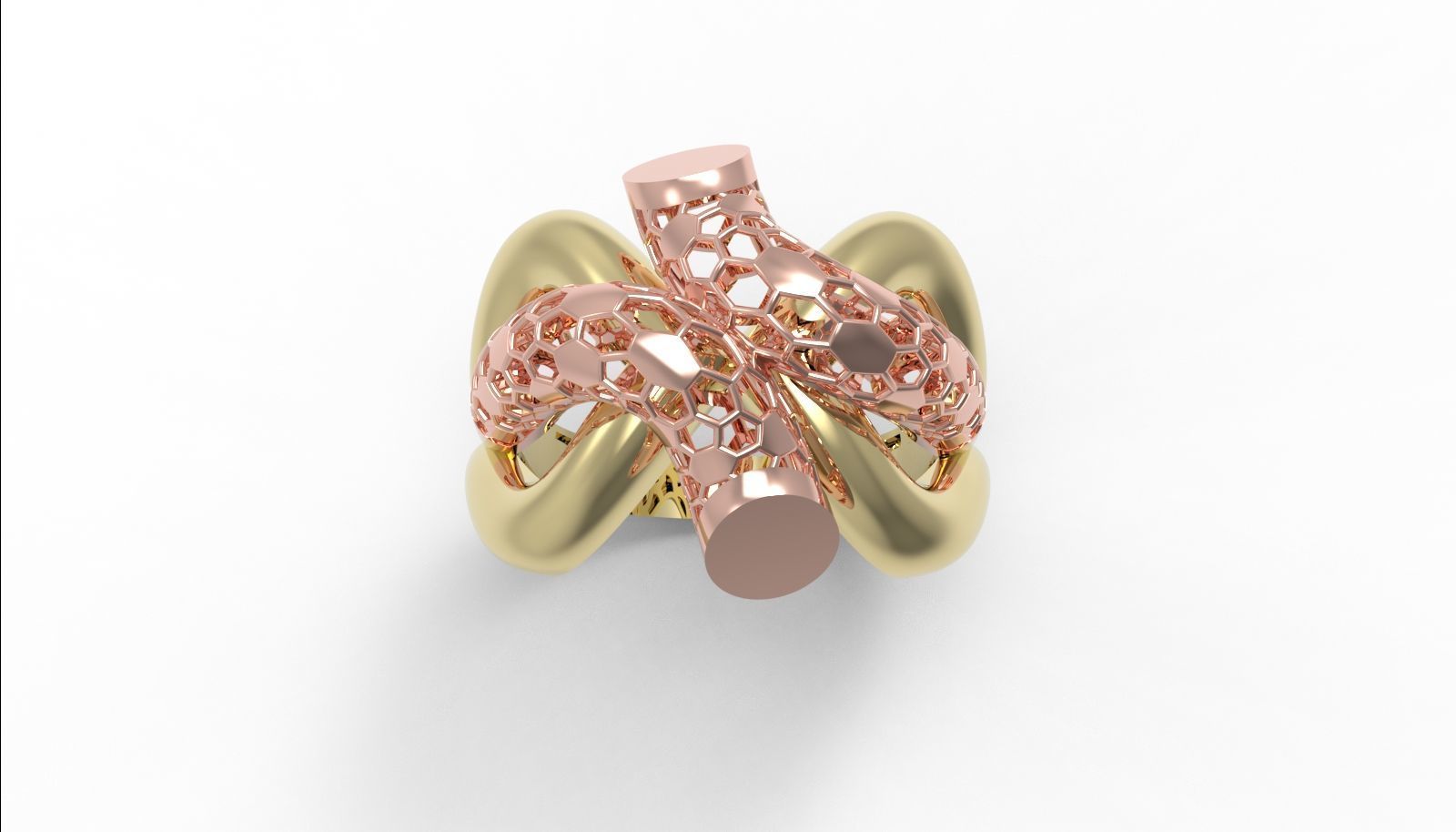 30 light weight fusion ring ready to cast and print  3D Model Collection_127