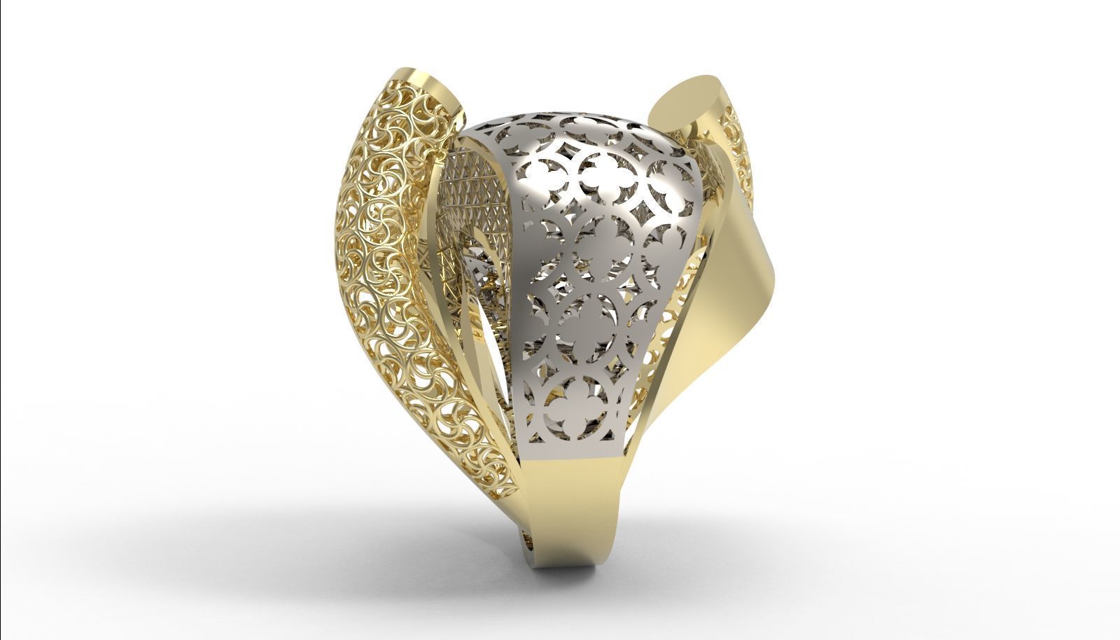 30 light weight fusion ring ready to cast and print  3D Model Collection_144