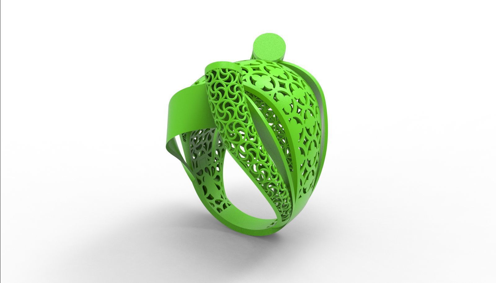 30 light weight fusion ring ready to cast and print  3D Model Collection_149