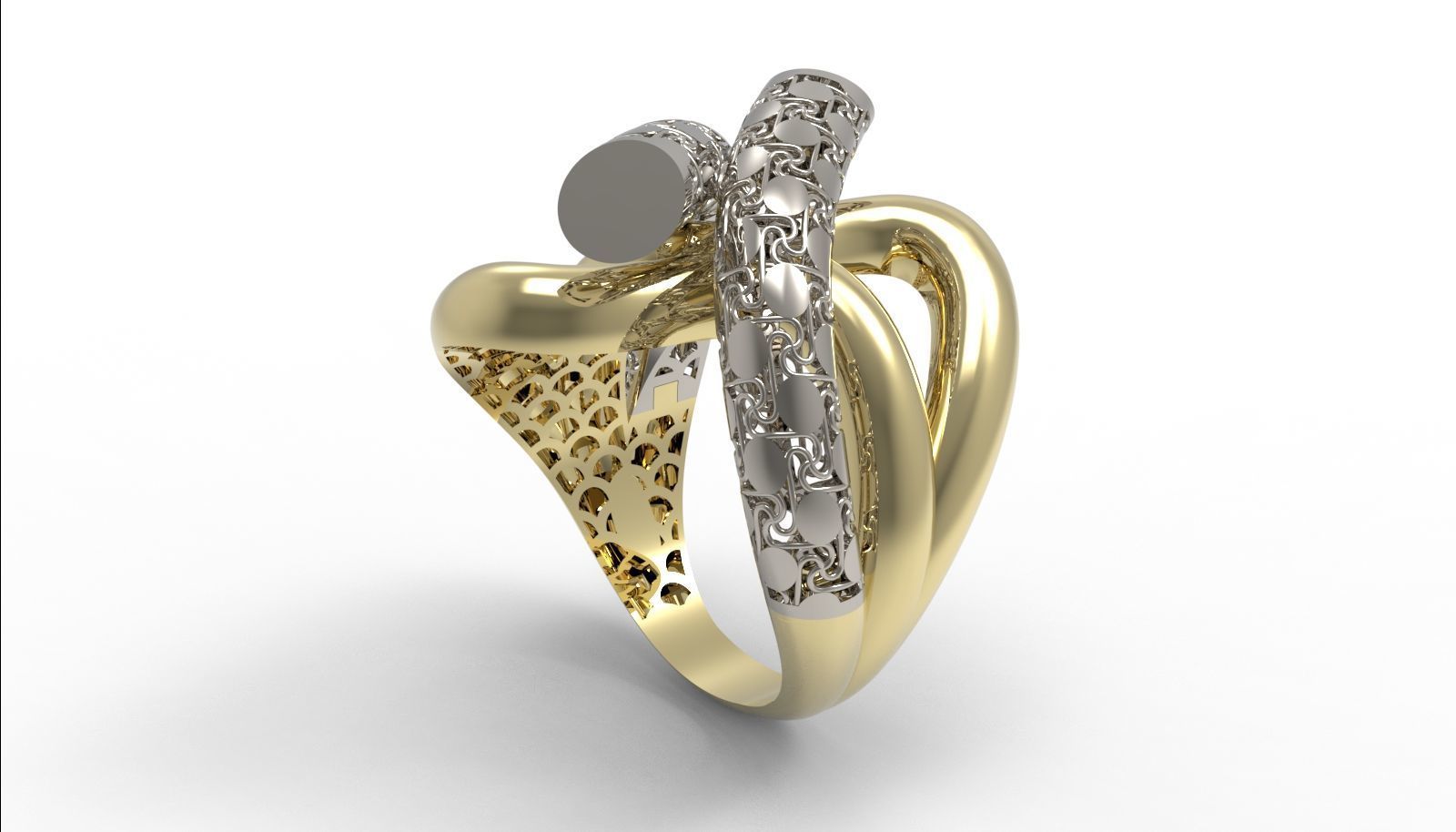30 light weight fusion ring ready to cast and print  3D Model Collection_119