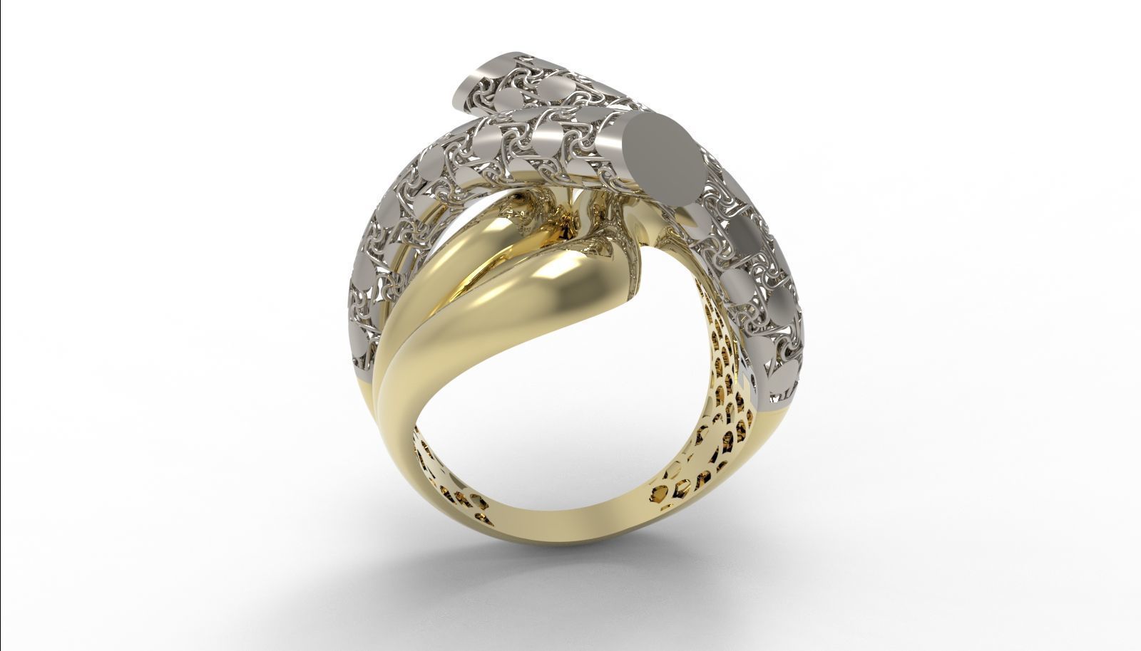 30 light weight fusion ring ready to cast and print  3D Model Collection_117