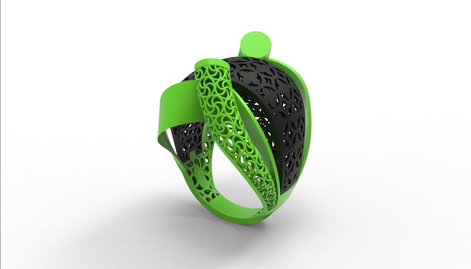 30 light weight fusion ring ready to cast and print  3D Model Collection_148