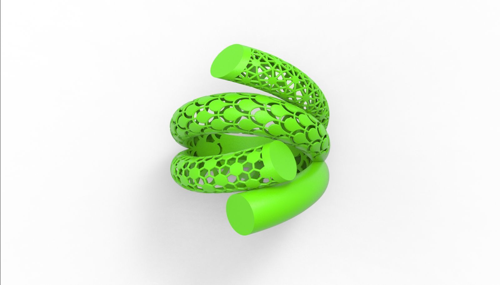 30 light weight fusion ring ready to cast and print  3D Model Collection_112